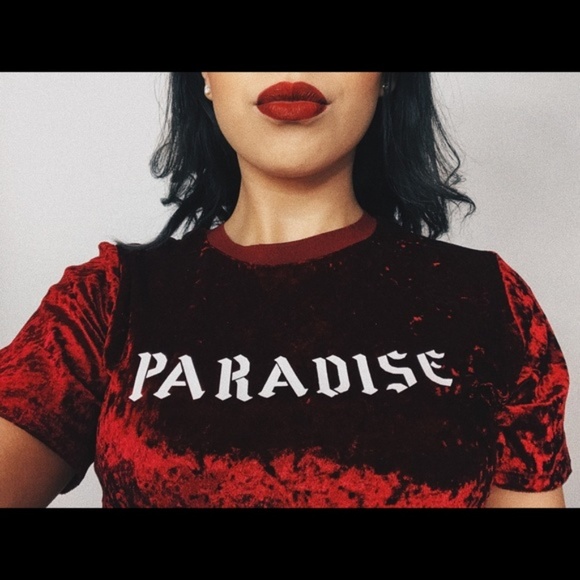 !!SOLD!! Velvet "Paradise" T-Shirt - Picture 3 of 6